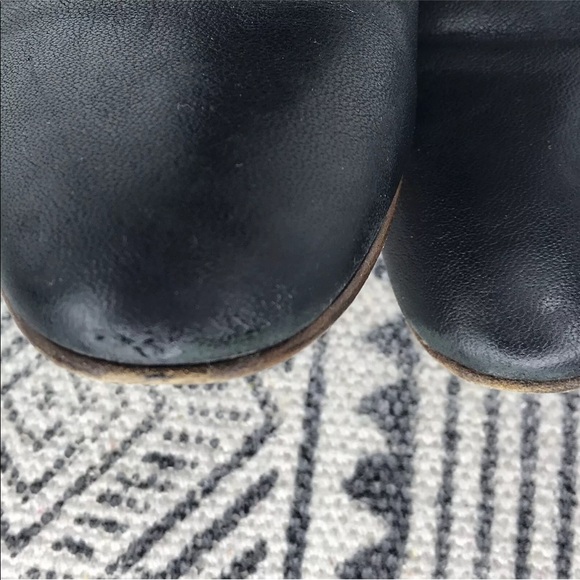 Vintage Chloe Black Leather Buckle Block Heel Ankle Boots - Picture 4 of 12